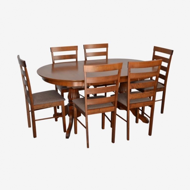 HV-33V Burnish oak + 6 GLORIA Burnish oak/Ekea12 Dark Brown