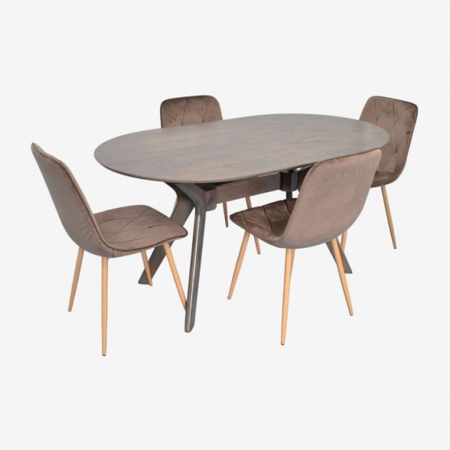 Raffles Oval Antique Grey + 4 YTC-080Wo BLUVEL38