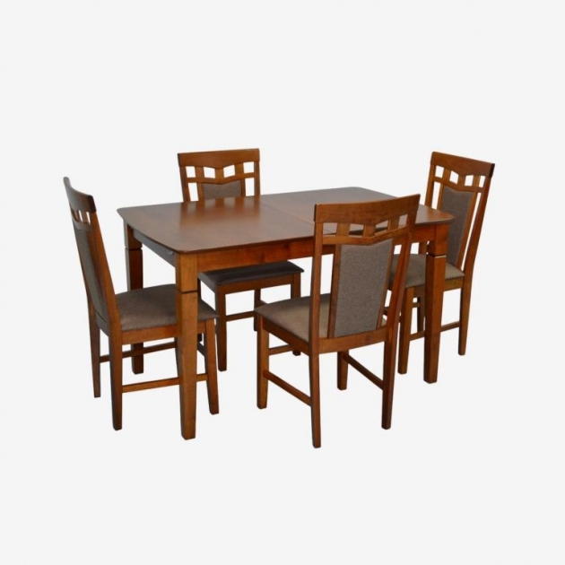 HV-27V Burnish oak + 4 Deepa R Burnish oak/Ekea12 Dark Brown