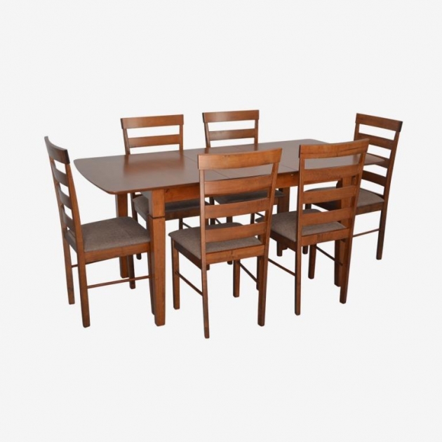 HV-27V Burnish oak + 6 GLORIA Burnish oak/Ekea12 Dark Brown